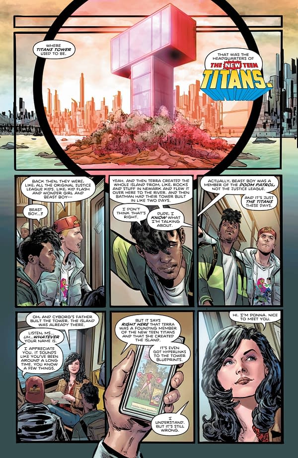 Interior preview page from Titans 2025 Annual #1