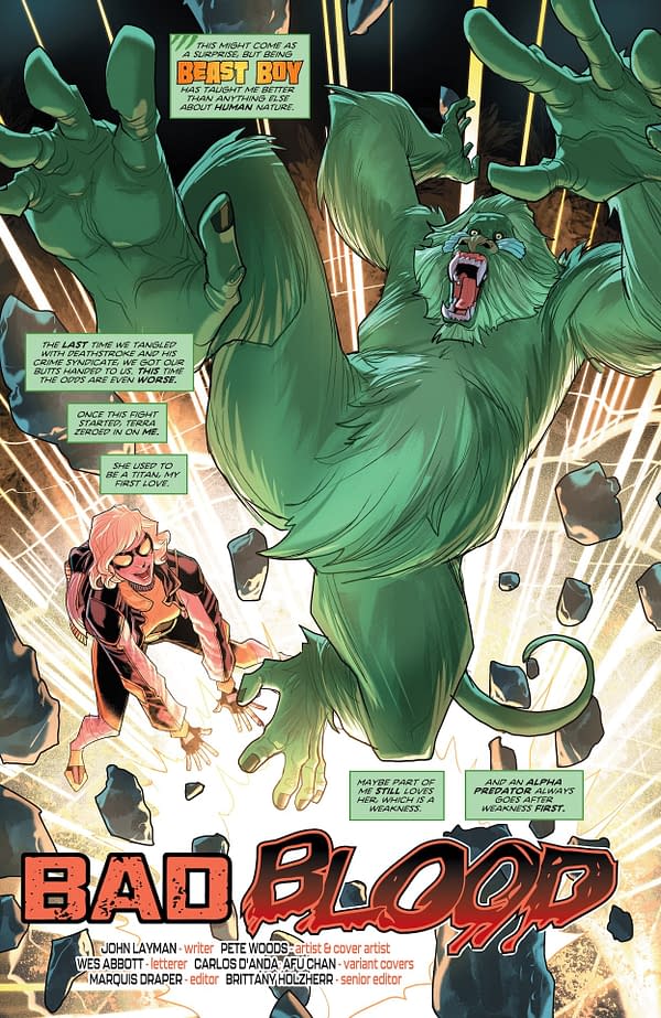 Interior preview page from Titans #25