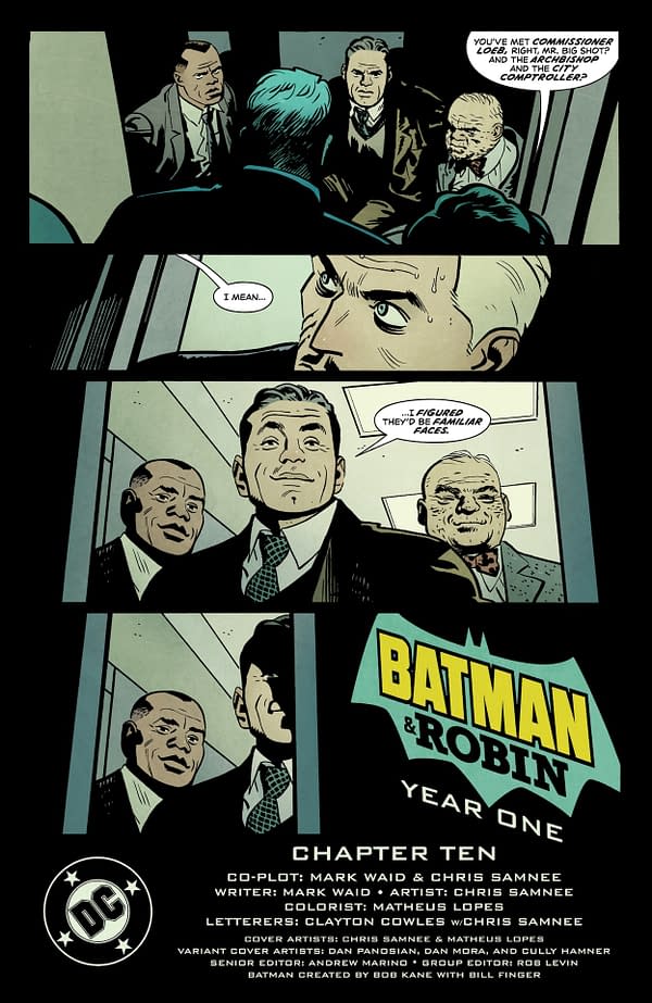 Interior preview page from Batman and Robin: Year One #10