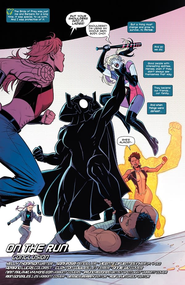 Interior preview page from Birds of Prey #24