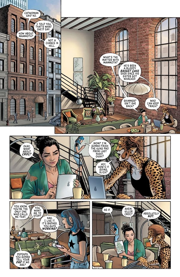 Interior preview page from Cheetah and Cheshire Rob the Justice League #2