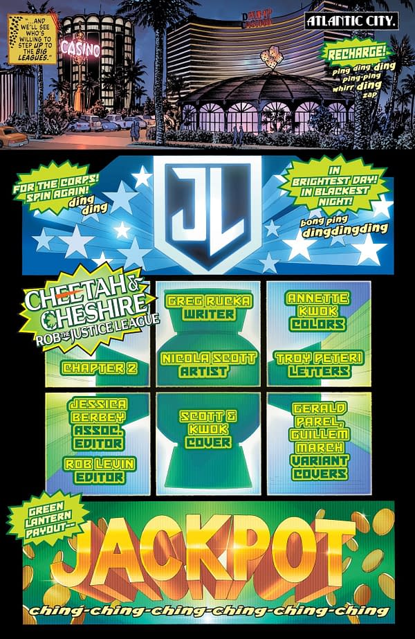 Interior preview page from Cheetah and Cheshire Rob the Justice League #2