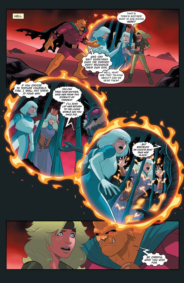 Interior preview page from Fire and Ice: When Hell Freezes Over #5