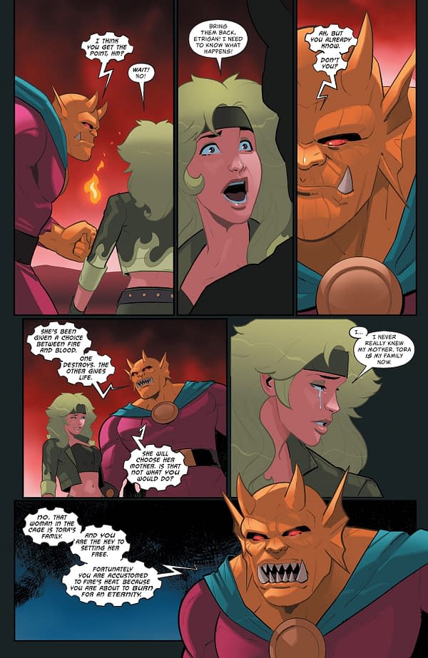 Interior preview page from Fire and Ice: When Hell Freezes Over #5