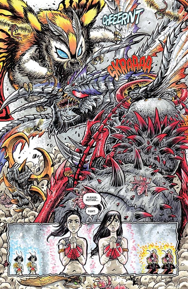Interior preview page from MOTHRA: QUEEN OF MONSTERS #5 SOPHIE CAMPBELL COVER