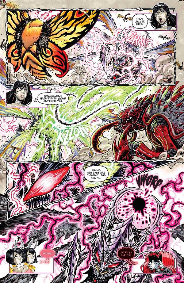 Interior preview page from MOTHRA: QUEEN OF MONSTERS #5 SOPHIE CAMPBELL COVER