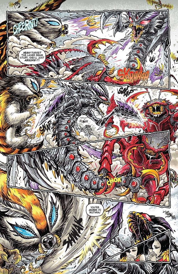 Interior preview page from MOTHRA: QUEEN OF MONSTERS #5 SOPHIE CAMPBELL COVER