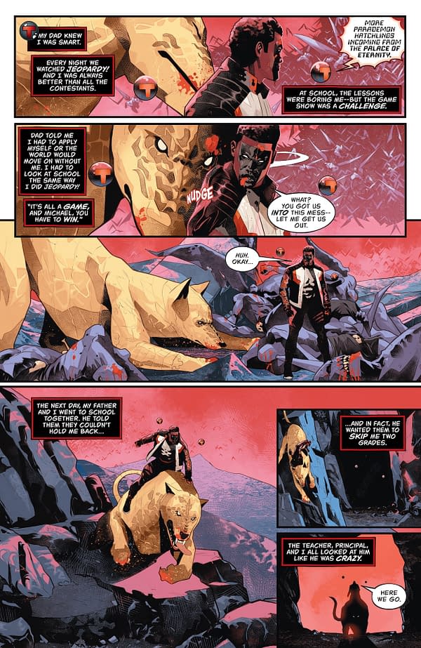 Interior preview page from Mr. Terrific: Year One #4