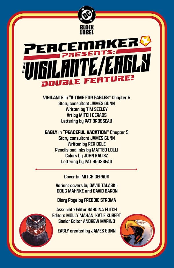Interior preview page from Peacemaker Presents: The Vigilante/Eagly Double Feature #5