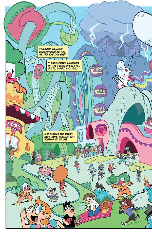 Interior preview page from Powerpuff Girls: Supervillain Summer Spectacular #1