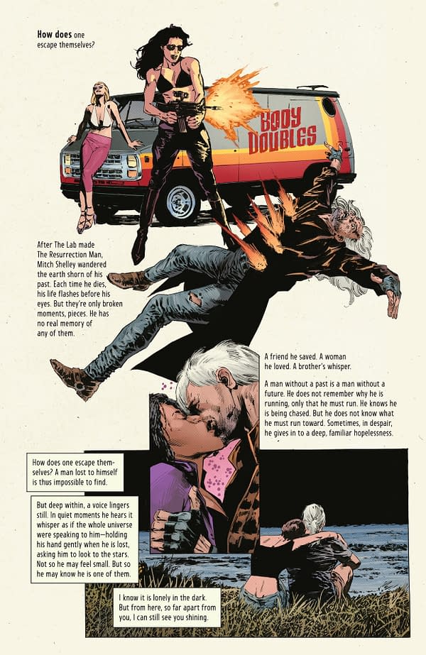 Interior preview page from Resurrection Man: Quantum Karma #5