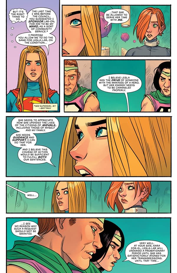 Interior preview page from Supergirl #4