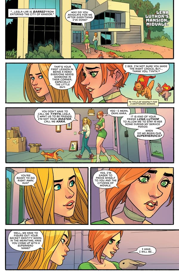 Interior preview page from Supergirl #4