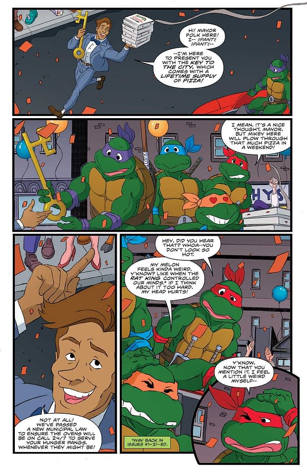 Interior preview page from TMNT: SATURDAY MORNING ADVENTURES #28 DAN SCHOENING COVER
