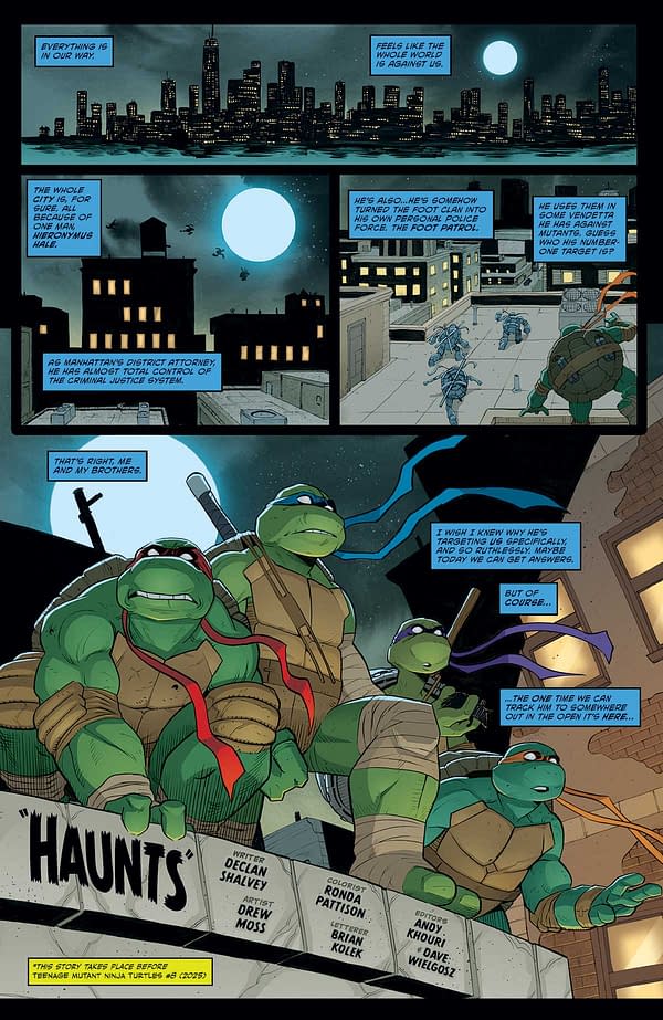 Interior preview page from TMNT: MUTANT NATION #9 DECLAN SHALVEY COVER
