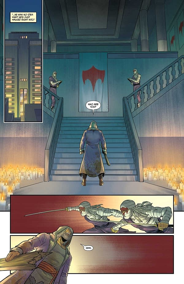 Interior preview page from TEENAGE MUTANT NINJA TURTLES: SHREDDER #1 MATEUS SANTOLOUCO COVER