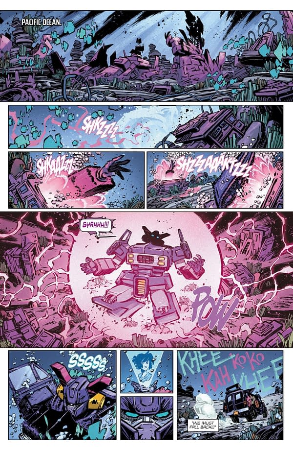 Interior preview page from Transformers #23