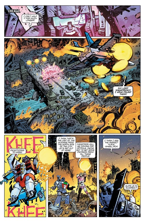 Interior preview page from Transformers #23