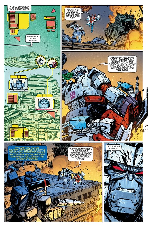 Interior preview page from Transformers #23