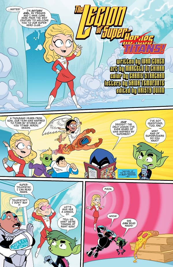 Interior preview page from Teen Titans Go #7