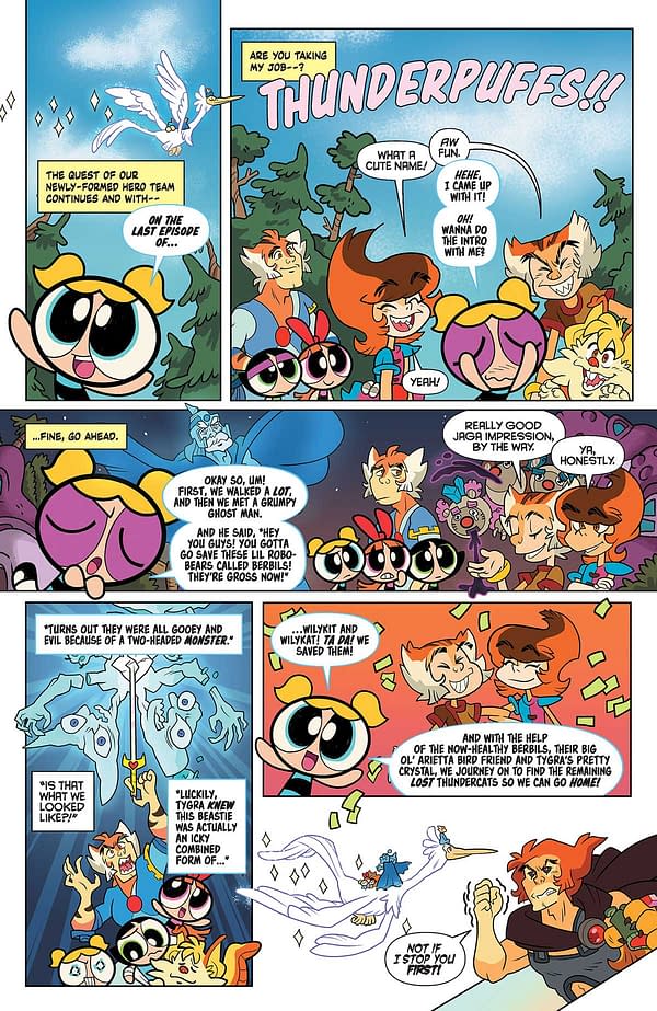 Interior preview page from Thundercats/Powerpuff Girls #2