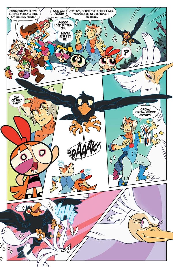 Interior preview page from Thundercats/Powerpuff Girls #2