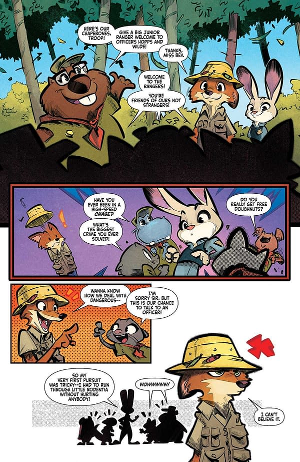 Interior preview page from Zootopia #5