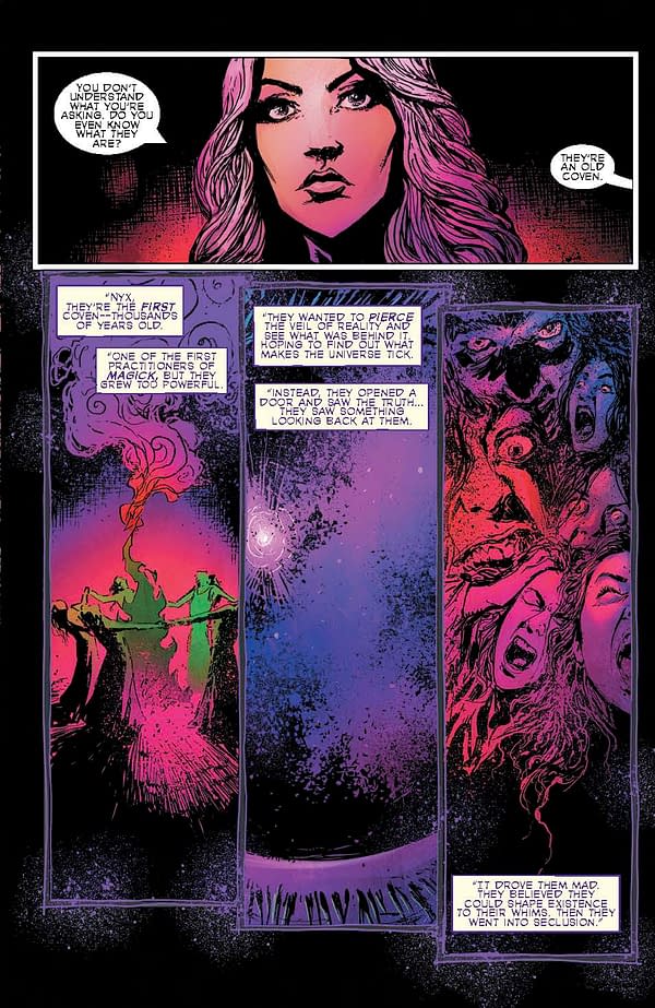 Interior preview page from Spawn: Black Ritual: The Book of Nyx #5