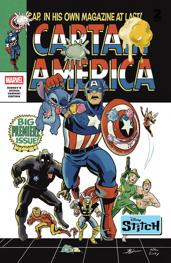 Cover image for CAPTAIN AMERICA #3 BEN SU DISNEY STITCH VARIANT