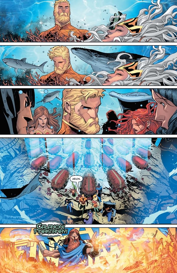 Interior preview page from Aquaman #9