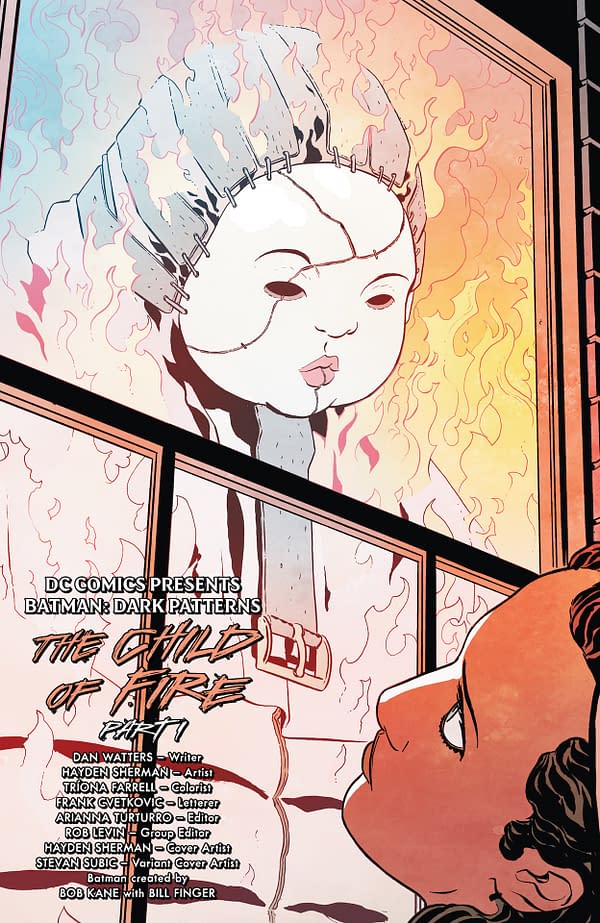 Interior preview page from Batman: Dark Patterns #10