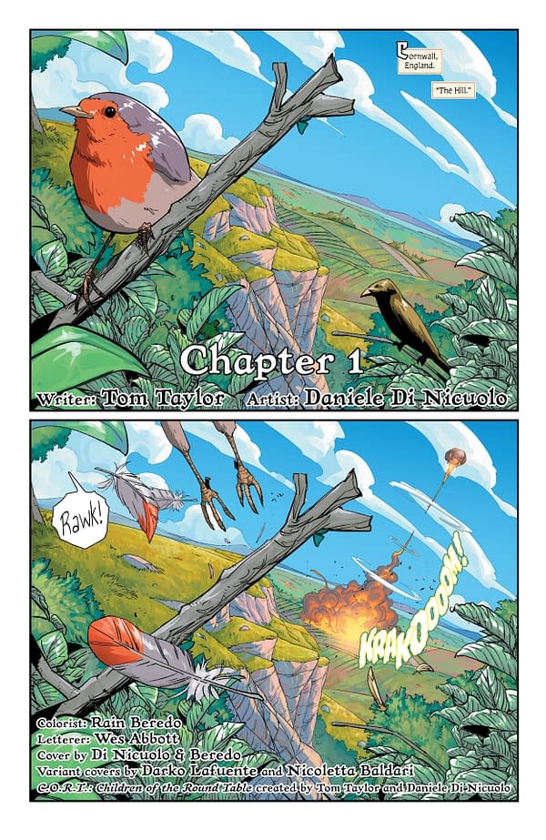 Interior preview page from CORT: Children of the Round Table #1