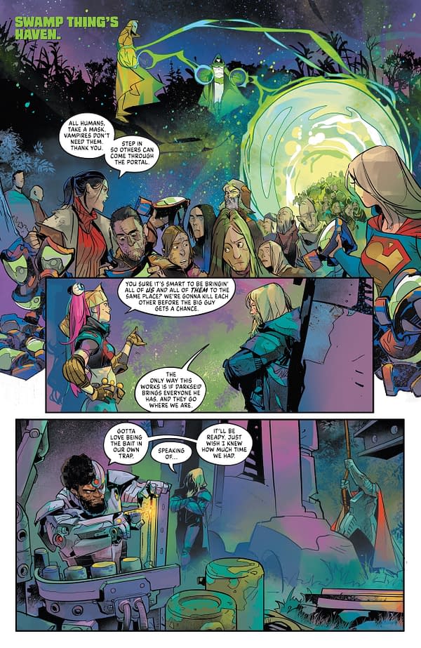 Interior preview page from DC vs. Vampires: World War V #12