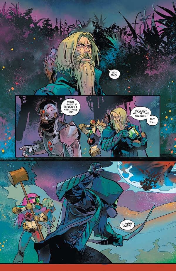 Interior preview page from DC vs. Vampires: World War V #12