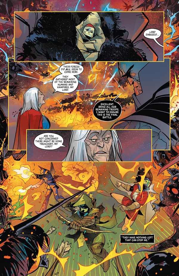 Interior preview page from DC vs. Vampires: World War V #12