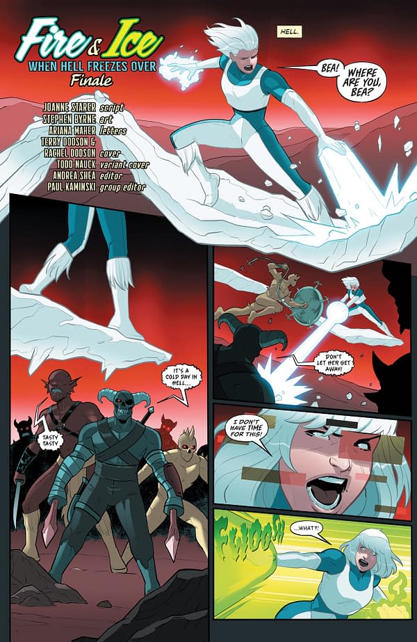 Interior preview page from Fire and Ice: When Hell Freezes Over #6
