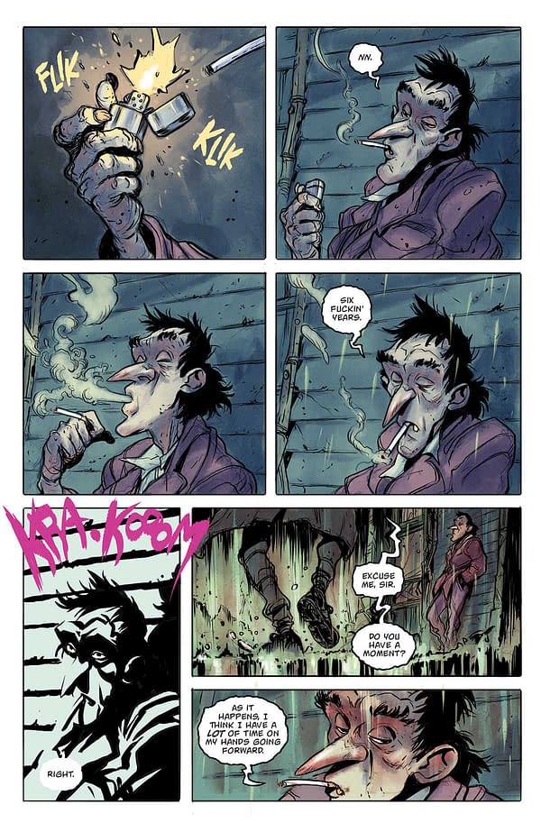 Interior preview page from GODZILLA: ESCAPE THE DEADZONE #2 PABLO TUNICA COVER