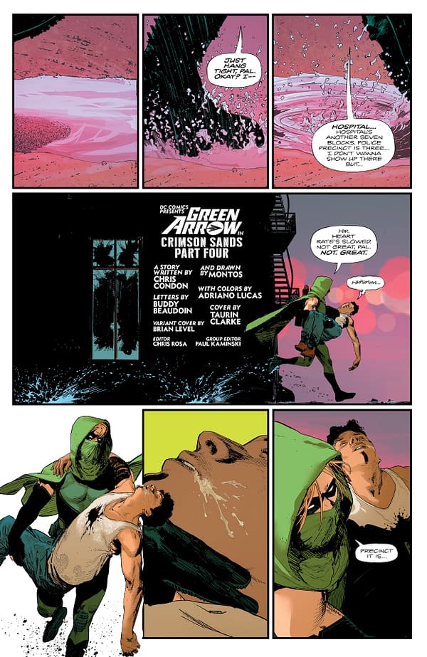 Interior preview page from Green Arrow #28