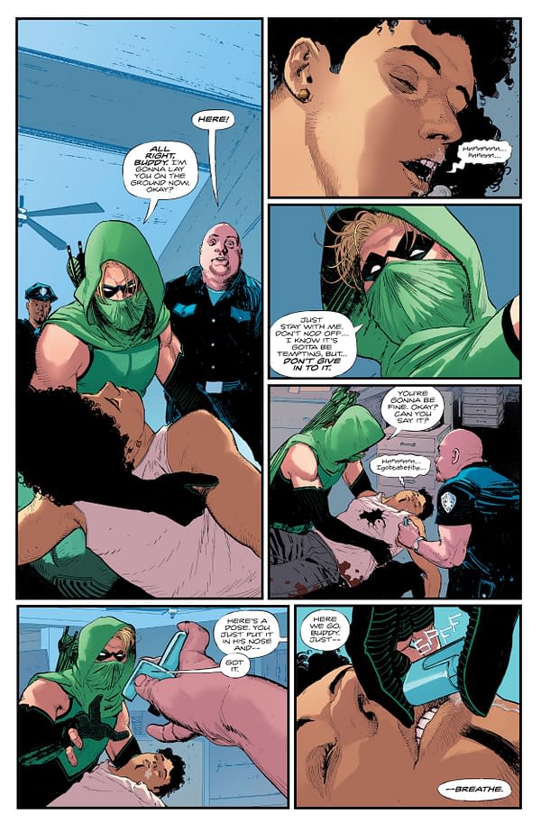 Interior preview page from Green Arrow #28