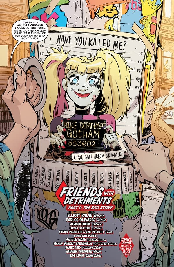 Interior preview page from Harley Quinn #54