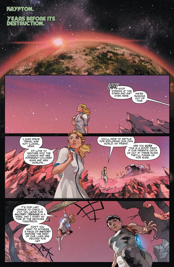 Interior preview page from Justice League: The Omega Act Special #1