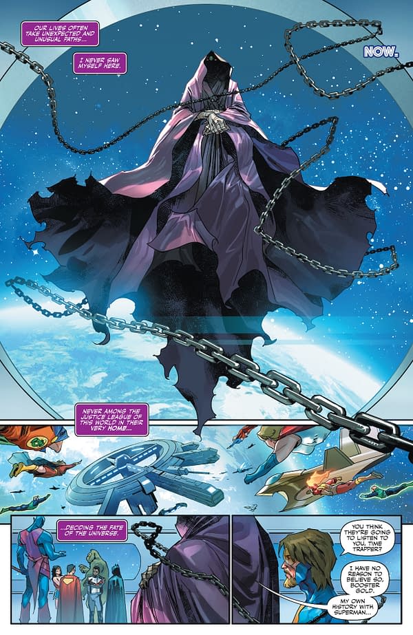 Interior preview page from Justice League: The Omega Act Special #1