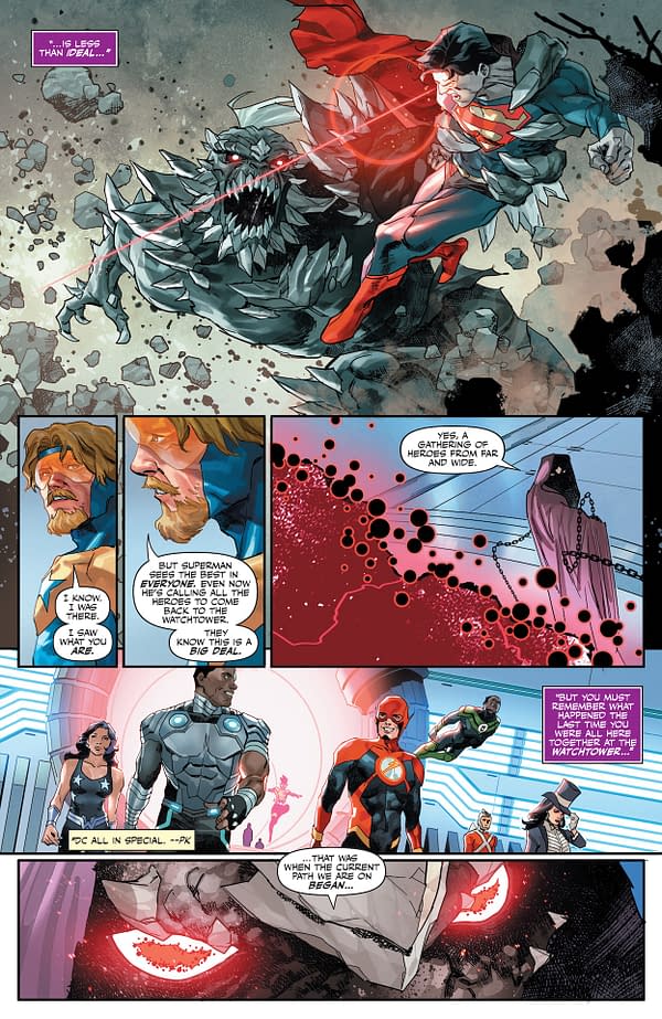 Interior preview page from Justice League: The Omega Act Special #1