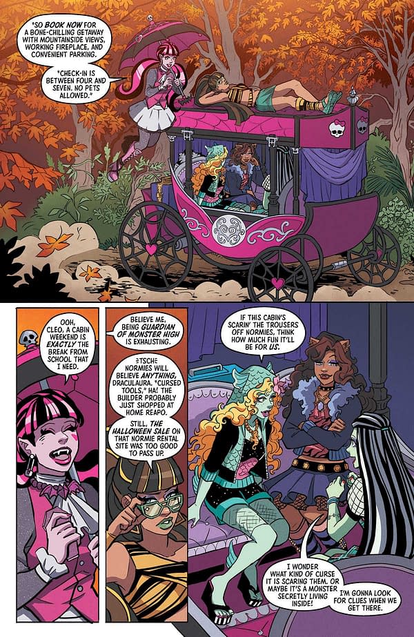 Interior preview page from MONSTER HIGH: HOUSE HAUNTERS #1 SERENA MERCADO COVER