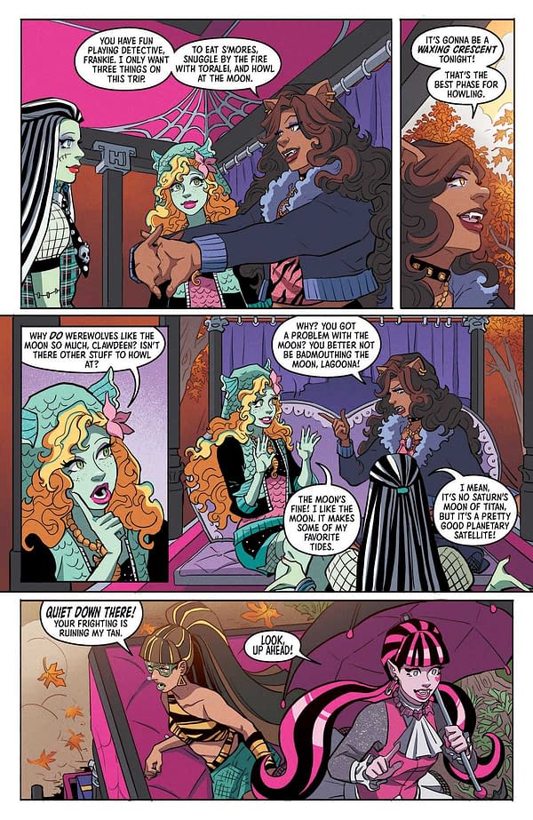 Interior preview page from MONSTER HIGH: HOUSE HAUNTERS #1 SERENA MERCADO COVER