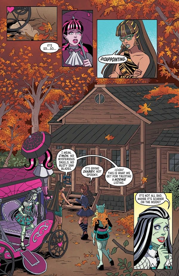 Interior preview page from MONSTER HIGH: HOUSE HAUNTERS #1 SERENA MERCADO COVER