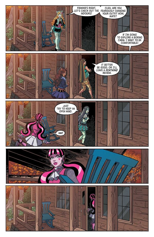 Interior preview page from MONSTER HIGH: HOUSE HAUNTERS #1 SERENA MERCADO COVER