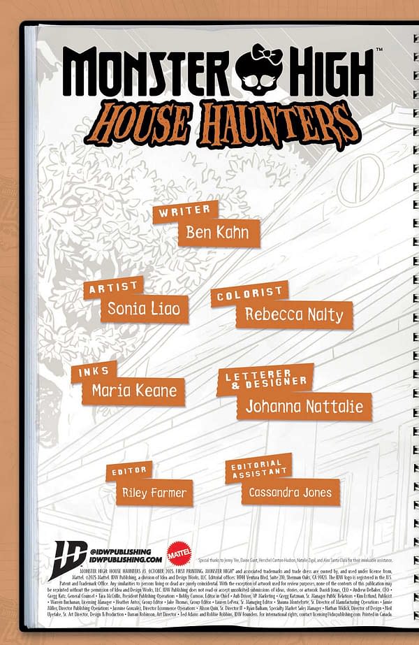 Interior preview page from MONSTER HIGH: HOUSE HAUNTERS #3 SERENA MERCADO COVER