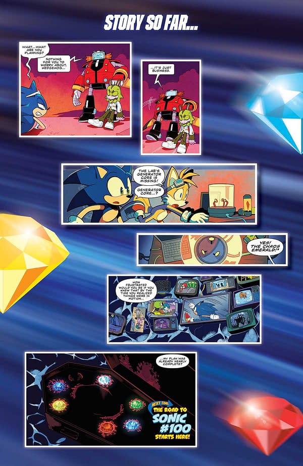 Interior preview page from SONIC THE HEDGEHOG #81 EVAN STANLEY COVER