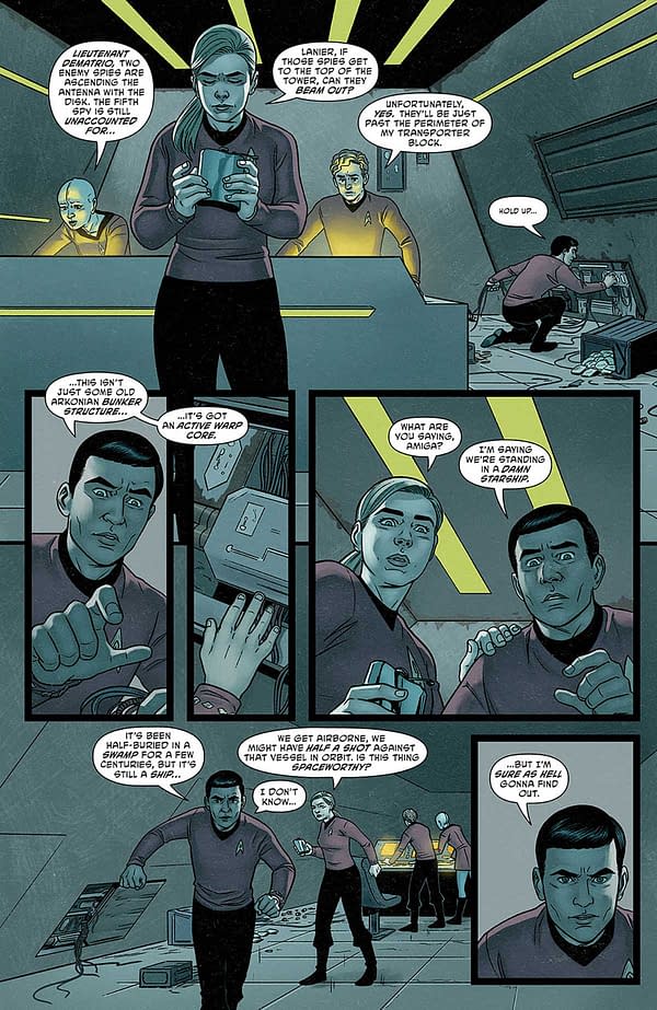 Interior preview page from STAR TREK: RED SHIRTS #3 CHRIS SHEHAN COVER
